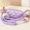 Nueva Bolsa de Pecho Plegada con Bordado Rombo Cute para Mujer, Bolso Cruzado, Diseño de Nicho, Mini Bolsa Plegada tipo Bollo Burbuja