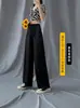 Ropa de mujer talla grande 2026 verano nuevos pantalones de pierna ancha, holgados y finos, adelgazantes y favorecedores, con efecto de caída, pantalones casuales