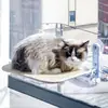 Ventosas Percha de Ventana para Gatos, Hamaca de Ventana para Gatos Percha de Ventana Inalámbrica, Hamaca para Gatos con 4 Ventosas Fuertes, Cama Plegable para Gatos