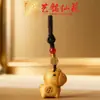Cadena para Teléfono Colgante Llavero Caballo de Sándalo Morado, Adorno de Caballo del Zodiaco de Sándalo Verde Yiming Xianyuan, Decoración Colgante para Bolsa de Teléfono