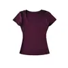 5531-Moda Europeia e Americana Camiseta Fashionável de Gola Redonda com Manga Curta para Mulheres Novo Estilo Primavera e Verão 2026 Top Básico Sexy que Emagrece