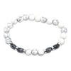 Moda Transfronteriza Pulsera para Hombre Ojo de Tigre Rojo 8mm Geométrica Mina de Hierro Roja Pulsera Jade Imán Más Vendida Piedra Bilis Negra