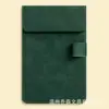 Cuaderno Portátil A6 de Cuero Transfronterizo Bloc de Notas para Estudiantes Mini Portapapeles Multifuncional Soporte para Menús de Restaurante