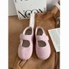 Zapatos Mary Jane de Boca Baja y Suela Plana Vintage Jin Mi para Mujer 2024 Nuevo Otoño e Invierno Estilo Chanel Suela Suave Zapatos Birkenneth para Mujer