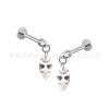 Aleación de Titanio F136 Gotas de Agua Estrella Diamante Bala Dientes Internos 0.9 Dientes Labio Uña Hueso de Oreja Uña Colgante Cristal Circonita