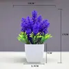 Flores Artificiais de Simulação Decorações Criativas para Mesa de Casa Flores de Plástico Grama Artificial Plantas Verdes Decorações de Interior Mini Decorações Bonsai