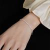 Tobillera de Diseño de Nicho Gypsophila para Mujer Estilo Coreano Plata 925 Personalidad Simple Estilo Frío ins Sexy Accesorios de Tobillera Mori