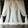 Arco de Boda Blanco Decoración Cortina de Tela Tul Transparente para Decoración Ceremonia de Boda Romántica Recepción