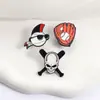 Broche de Hobby de Béisbol, Guante de Béisbol, Calavera, Bate de Béisbol, Insignia de Metal Divertida, Accesorio Versátil para Ropa