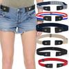 Nuevo Cinturón de Jeans para Mujer Sin Hebilla Elástico Casual Invisible Elástico Decorativo sin Perforaciones para Mujer Cinturón Perezoso