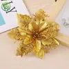 Decoraciones Navideñas Baihuagou Flor de Pascua Flor Artificial Adornos Colgantes para Árbol de Navidad Suministros para Decoración Festiva