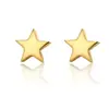 Pendientes Pequeños de Acero de Titanio Transfronterizos, Pendientes Navideños Simples y Amorosos, Pendientes Irregulares de Acero de Titanio para Celebridades de Internet para Hombres y Mujeres