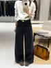 Colección de otoño de Suxinlan/YOUMO: Jeans de pierna ancha, corte relajado, retro, versátiles y que estilizan, para mujer, estilo 95313 (viene con un cinturón)