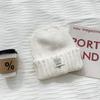 Chapéu de lã estilo coreano all-match letras quentes outono e inverno Novo chapéu de malha grossa estudante rosto olhando na moda chapéu frio toe cap