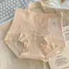 Calcinha feminina de cintura alta com leve controle da barriga, algodão puro, acabamento em renda, jacquard, antibacteriana, para esportes, não aperta, respirável, feminina, modelo triângulo