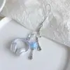 Chaveiro Criativo Novo Elemento Musical Fone de Ouvido Estéreo Pingente Estilo Doce e Cool Pingente Personalizado para Mochila Escolar de Estudante