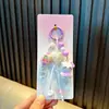 Chaveiro Gato Morango Desenho Animado Gatinho Pingente de Bolsa Lanyard de Celular Fofo Pingente para Chaveiro de Carro Pequeno Presente