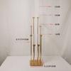 Cross-border Wedding Props Galvanejado Gold Step High Candlestick Road Lead Iron Art Hotel Decoração de casamento romântico