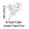 Broche Transfronterizo Nuevo Elegante Ojo de Gato Diamantes de Imitación Flor Espiga de Trigo Exquisito Pin para Abrigo Suéter Abrigo Accesorios Elegante Pecho