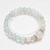 [Nanyu Qinglan] Pulsera de Cristal de Fluorita Verde Natural para Mujer Luna Azul Blanqueamiento Moda Pulsera de Lujo Ligero Venta al por Mayor