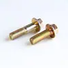 Tornillo de cabeza cóncava con brida hexagonal externa dentada de grado 8.8 color zincado alta resistencia M12 y otros sujetadores estándar