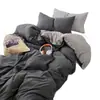 Juego de Sábanas para Cuna y Bebé Grado A de Cuatro Piezas, Funda Nórdica, Funda de Almohada, Dormitorio Estudiantil, Algodón Lavable, Juego de Sábanas Ajustables de Tres Piezas, Ropa de Cama