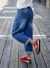 Suministro Exclusivo Transfronterizo para Amazon en Europa y América, Modelo Nuevo 2026 Jeans Scimitar Elásticos Elásticos de Cintura Elástica en Stock