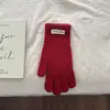 Luvas de Tricô de Lã Estilo Coreano Ins para Mulheres Inverno Quentes À Prova de Vento Tela Sensível ao Toque Dedos Divididos Fio Ciclismo Outdoor