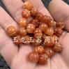 Jade 10mm Xinjiang Hetian Jade Dourado contas de abóbora contas soltas quartzo rocha jade contas de ábaco contas soltas contas de colar