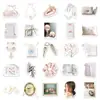 100 pegatinas de graffiti estilo ballet rosa pequeñas frescas para tarjeta goo, cuenta manual, funda de teléfono móvil, equipaje, pegatinas para taza