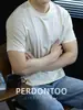[Serie de Lujo Superior] Camiseta de Manga Corta de Acetato Lyocell 100S, Refrescante, Antibacteriana para Hombre, Casual de Verano, Amigable con la Piel, Gama Alta