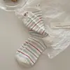 Calcetines de Perrito de Dibujos Animados con Bordado, Calcetines Lindos de Media Pantorrilla, Rayados Estilo Coreano, Calcetines de Media Pantorrilla Bordados para Mujer, Sin Costuras