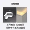 Luz de superficie para párpado doble, tipo línea de esquina superior, sin necesidad de techo suspendido, aleación de aluminio, luz lineal para lavado de pared de sala de estar