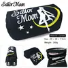 Estuche para Lápices Gato Luna Sailor Moon Estuche para Lápices Gran Capacidad Lona Doble Capa Estuche para Lápices Billetera de Estudiante