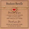 Pulsera de Corazón de Amor para Pareja Transfronteriza de Amazon, Elegante y Única Estilo Ins Simple Versátil de Doble Capa con Tarjeta para Mujeres