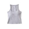Pura Luxúria Garota Quente Sexy Renda Recortada Camisola Feminina 2025 Novo Estilo Top Slim Sem Costas com Bojos