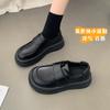 Zapatos de Cuero para Niñas 2026 Primavera y Otoño Nuevos Zapatos de Princesa Británica Zapatos Individuales de Suela Suave para Niños Mayores Zapatos Negros de Rendimiento