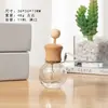 Botella de perfume con salida de aire, bola de diamante, botella vacía de 11 ml, perfume, aromaterapia, aceite esencial, colgante para coche, botella de aromaterapia para interiores