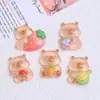 Fofo Fruta Capi Desenho Animado Artesanal DIY Acessórios de Joia Cola de Creme Resina Pequenos Acessórios Furo Fivela de Sapato Material