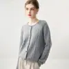 Cárdigan de Punto Artístico Retro Consinee 100% Cachemira para Mujer Estilo Coreano Tejido de Trenzas Abrigo Suéter Suave Mismo Estilo DP