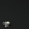 Botón de Lazo de Perla YOKO con Hebilla Metálica de Diamante Hebilla Decorativa para Traje Infantil Hebilla para Abrigo de Tweed