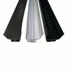 Tiras de Sellado Impermeables de PVC, Tiras de Barrera de Agua de Silicona para Duchas, Tiras Selladoras a Prueba de Polvo para Puertas y Ventanas, Inserciones de Aluminio de Acero Inoxidable con Tiras de Goma