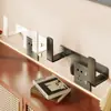 Estante de Colocación para Router Wifi, Estante de Almacenamiento para Montar en Pared, Soporte para Regleta de Enchufe, Caja de Almacenamiento Organizadora de Escritorio para Montar en Pared