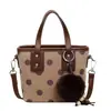 Nova Bolsa Bucket de Bolinhas Tendência 2026 para Mulheres, Estilosa e Fashion, Bolsa de Ombro e Transversal Casual para o Dia a Dia