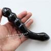 Varilla de masaje de piedra natural obsidiana transfronteriza, juguete sexual de cristal para pene, 18 cm, varita para coño, fábrica