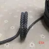 Patrón de Malla de 5 MM de Espesor Cuerda Bicolor Núcleo de Poliéster Color de Contraste Cuerda Redonda Decoración de Cordón para Sudadera Tejido Manual DIY Paracord