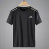 Wow Oh Personalizado Secado Rápido Ropa Estilo Coreano Cómodo Versátil Casual Camiseta Talla Grande Verano Holgado Manga Corta Hombre Seda de Hielo Verano