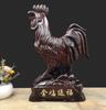 Decoração de galo de 40 cm, escultura em madeira de jacarandá, animal do zodíaco, galinha, artesanato de madeira, presente