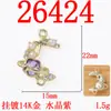 Colgante de Luna de Estilo Hada de Lujo de Moda con Diamantes, Accesorios para Joyería DIY de Pulsera y Collar Estilo Barroco