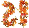 Venta Caliente en Amazon Ratán Acción de Gracias Otoño Viejo Finales de Otoño Hoja de Seda Simulación Ratán Suave Festival de la Cosecha Hoja de Arce de Otoño Ratán